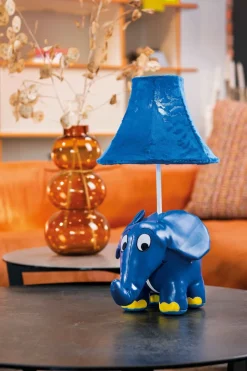 Wohnzimmerlampen|Kinderzimmerlampen*Happy Lamps LED Tischlampe Sendung mit der Maus Elefant 47 cm vegan