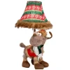 Wohnzimmerlampen|Kinderzimmerlampen*Happy Lamps LED Tischlampe Weihnachten Rentier 51 cm Beige Rot Grün