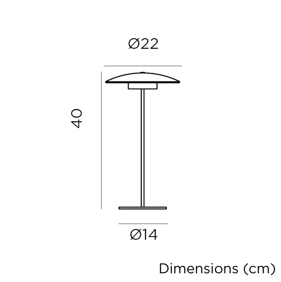 Led Außenleuchten|Moderne Außenleuchten*Newgarden LED Tischleuchte Akku Touch 40 cm IP44 Anthrazit außen tragbar