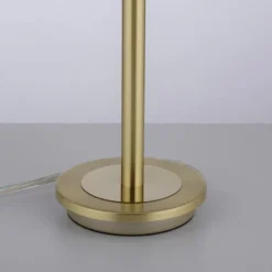 Wohnzimmerlampen|Schlafzimmer Lampen*Paul Neuhaus LED Tischleuchte dimmbar in Messing Alabasterglas 3 W