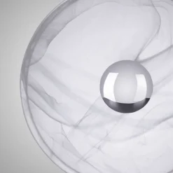 Paul Neuhaus LED Tischleuchte dimmbar in Silber Alabasterglas 28 cm< Wohnzimmerlampen|Schlafzimmer Lampen