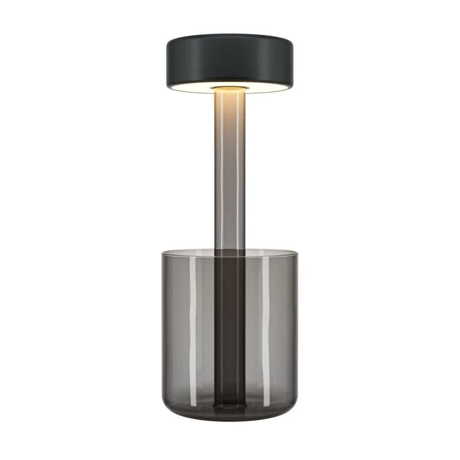 Led Lampen|Tischlampen*Maytoni LED Tischleuchte Glas mit Dimmer Touch Funktion 34,8 cm