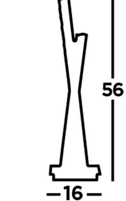 Wohnzimmerlampen|Metall Lampen*Searchlight LED Tischleuchte in Chrom Metall Glas 56 cm 13 W 360 lm