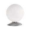 Paul Neuhaus LED Tischleuchte in Stahl Glaskugel 3 W 3000 K dimmbar< Wohnzimmerlampen|Schlafzimmer Lampen