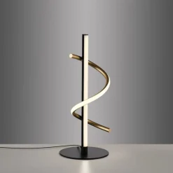 Just Light LED Tischleuchte Metall 3000 K 2100 lm Schwarz Messing< Led Lampen|Wohnzimmerlampen