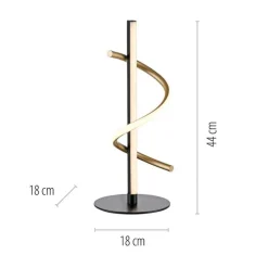 Just Light LED Tischleuchte Metall 3000 K 2100 lm Schwarz Messing< Led Lampen|Wohnzimmerlampen