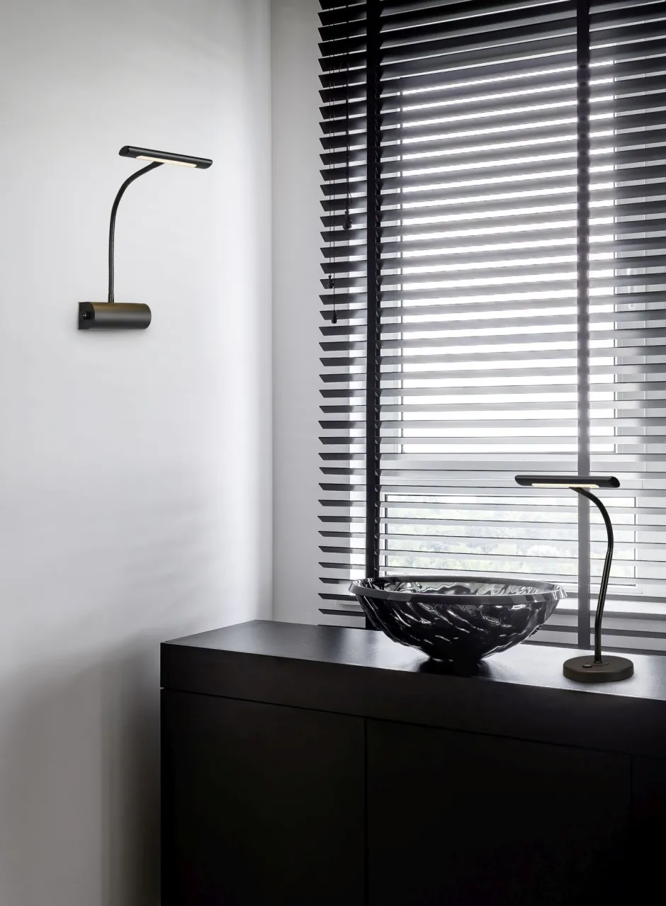 Trio Reality LED Tischleuchte Schwarz Touch Dimmer Metall 4 W 35 cm< Wohnzimmerlampen|Metall Lampen