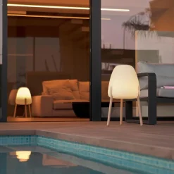 Newgarden LED Tischleuchte Solar IP65 70 cm Dimmer Farbwechsel kabellos< Solarleuchten|Wegeleuchten