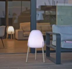 Newgarden LED Tischleuchte Solar IP65 70 cm Dimmer Farbwechsel kabellos< Solarleuchten|Wegeleuchten