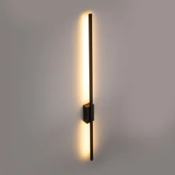 Led Lampen|Wandleuchten*TK Lighting LED Wandlampe 108 cm hoch indirekt 3000 K 2524 lm Schwarz