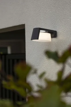 Eco-Light LED Wandlampe Aluminium Anthrazit B:16 cm IP44 1000 lm< Metall Lampen|Led Außenleuchten