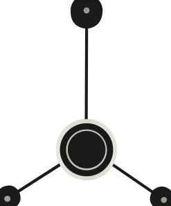 Eco-Light LED Wandlampe Aluminium dimmbar H:53 cm 3000 K Schwarz< Wohnzimmerlampen|Metall Lampen