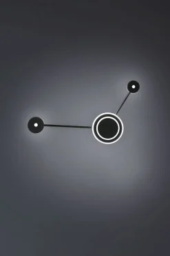 Eco-Light LED Wandlampe Aluminium dimmbar H:44 cm 3000 K Schwarz< Wohnzimmerlampen|Metall Lampen