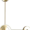 Eco-Light LED Wandlampe Aluminium dimmbar H:44 cm 3000 K in Gold< Wohnzimmerlampen|Metall Lampen