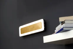 Eco-Light LED Wandlampe Aluminium Gold Schwarz 3000 K B:40 cm< Wohnzimmerlampen|Metall Lampen