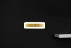 Eco-Light LED Wandlampe Aluminium Gold Schwarz 3000 K B:40 cm< Wohnzimmerlampen|Metall Lampen