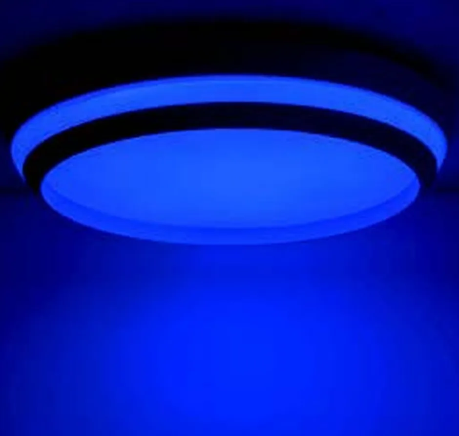 Eco-Light LED Wandlampe Aluminium Schwarz RGB Bluetooth Ø35 cm< Wohnzimmerlampen|Metall Lampen