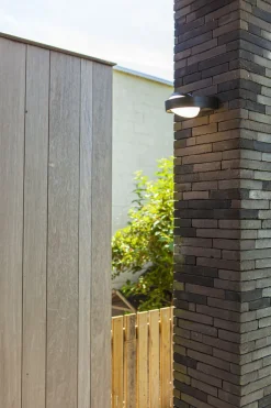 Eco-Light LED Wandlampe Anthrazit Aluminium IP54 B:16 cm blendarm< Metall Lampen|Led Außenleuchten