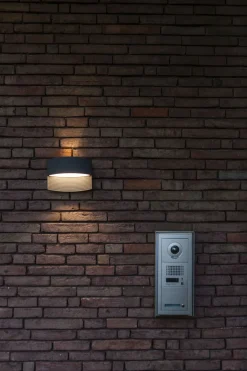 Eco-Light LED Wandlampe Anthrazit Aluminium B:18 cm IP54 3000 K< Metall Lampen|Led Außenleuchten