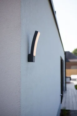 Eco-Light LED Wandlampe Anthrazit H:31,1 cm 1200 lm IP54 dimmbar< Metall Lampen|Led Außenleuchten