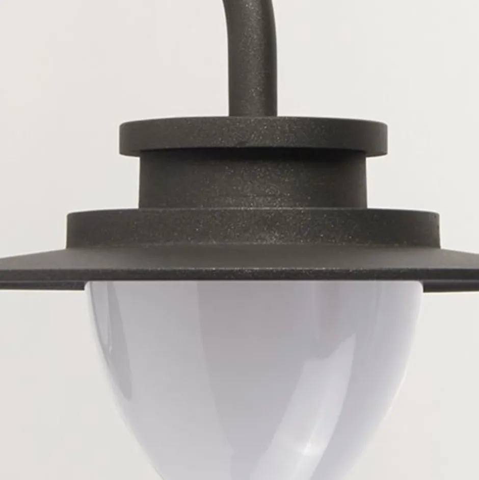 Searchlight LED Wandlampe Außen Aluminium IP54 Grau Weiß H:25 cm< Metall Lampen|Led Außenleuchten