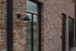 Metall Lampen|Led Außenleuchten*Eco-Light LED Wandlampe außen Aluminium B:24 cm 7 W IP54 Schwarz