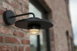 Metall Lampen|Led Außenleuchten*Eco-Light LED Wandlampe außen Aluminium B:24 cm 7 W IP54 Schwarz