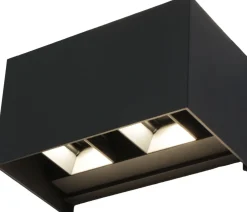 Led Außenleuchten|Fassadenstrahler*Eco-Light LED Wandlampe außen Aluminium Up Down IP54 B:17,3 cm