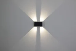 Led Außenleuchten|Fassadenstrahler*Eco-Light LED Wandlampe außen Aluminium Up Down IP54 B:17,3 cm