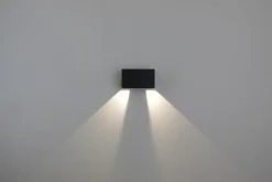 Led Außenleuchten|Fassadenstrahler*Eco-Light LED Wandlampe außen Aluminium Up Down IP54 B:17,3 cm