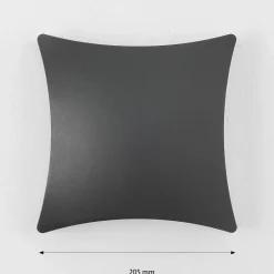 Harms Import LED Wandlampe außen Schwarz Modern B: 20 cm< Led Außenleuchten|Außenwandleuchten