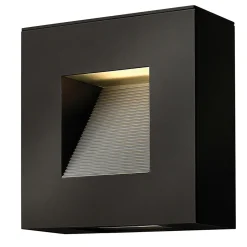 Moderne Lampen|Moderne Außenleuchten*Elstead LED Wandlampe Außen Schwarz Alu quadratisch IP44