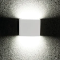 Kanlux LED Wandlampe außen Weiß IP54 flach Up Down Aluminium< Außenwandleuchten|Moderne Außenleuchten