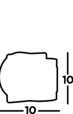 Led Lampen|Wandleuchten*Searchlight LED Wandlampe Bad Up Down Schalter IP44 Schwarz Klar 3000 K