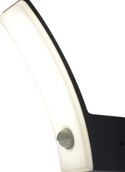 Led Außenleuchten|Moderne Außenleuchten*Eco-Light LED Wandlampe Bewegungsmelder H:20,4 cm IP44 Anthrazit