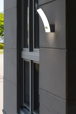 Led Außenleuchten|Moderne Außenleuchten*Eco-Light LED Wandlampe Bewegungsmelder H:20,4 cm IP44 Anthrazit