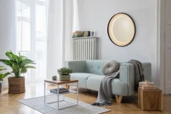 Searchlight LED Wandlampe dimmbar Glas Metall Touch IP44 Ø80 cm< Flurlampen|Metall Lampen