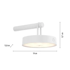 Just Light LED Wandlampe Dimmer Touch Schalter IP44 130 lm Weiß< Wandleuchten|Flurlampen