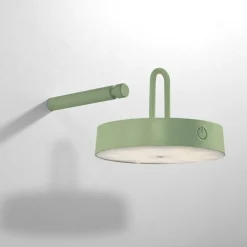 Wandleuchten|Flurlampen*Just Light LED Wandlampe Dimmer Touch Schalter IP44 2700 K Grün