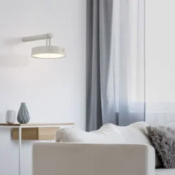 Just Light LED Wandlampe Dimmer Touch Schalter IP44 2700 K Greige< Wandleuchten|Flurlampen