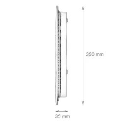 Metall Lampen|Holzlampen*Nowodvorski LED Wandlampe flach Ø 35 cm in Gold 3000 K 160 lm Holz