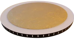 Wohnzimmerlampen|Metall Lampen*Eco-Light LED Wandlampe Gold Schwarz rund Ø30 cm 3500 K dimmbar