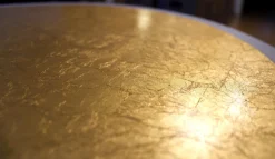 Wohnzimmerlampen|Metall Lampen*Eco-Light LED Wandlampe Gold Schwarz rund Ø30 cm 3500 K dimmbar