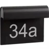 LED Wandlampe Hausnummer Aluminium Schwarz IP54 3000 K< Außenwandleuchten|Led Außenleuchten