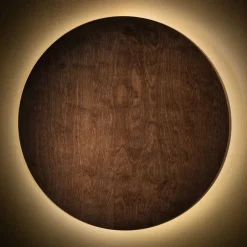 Flurlampen|Wohnzimmerlampen*Nowodvorski LED Wandlampe Holz indirektes Licht Ø50 cm warmweiß