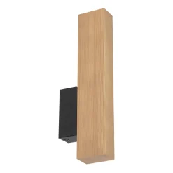 Led Lampen|Wandleuchten*TK Lighting LED Wandlampe Holz Metall indirektes Licht 3000 K H: 31 cm