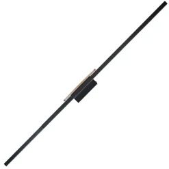 Led Lampen|Wandleuchten*TK Lighting LED Wandlampe indirekt 3000 K Schwarz Natur Metall Holz Modern