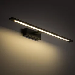 Led Lampen|Wandleuchten*TK Lighting LED Wandlampe Metall 62 cm lang Schwarz 4000 K neutralweiß