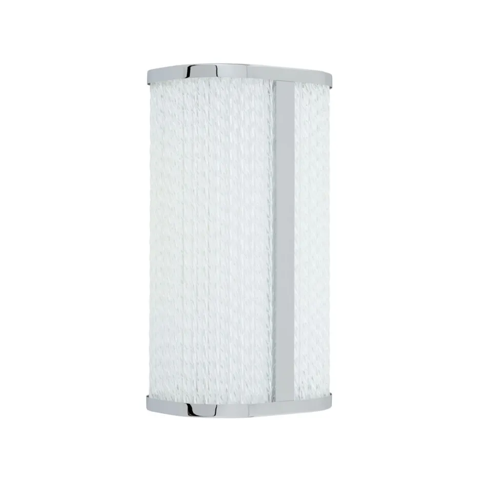 Led Lampen|Wandleuchten*Nowodvorski LED Wandlampe Metall Glas in Chrom IP44 H:30 cm 4000 K