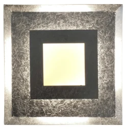 Wohnzimmerlampen|Metall Lampen*Eco-Light LED Wandlampe Metall Silber B:39 cm Wand Decke dimmbar